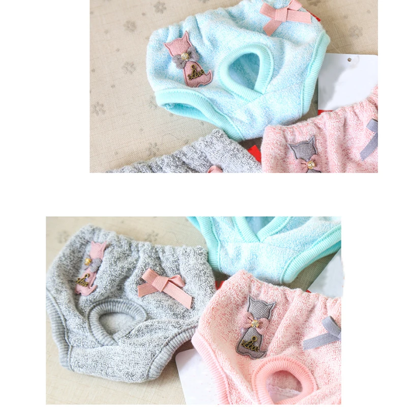 Штаны для питомцев физиологические штаны мультяшный Кот бант щенок собака кошка