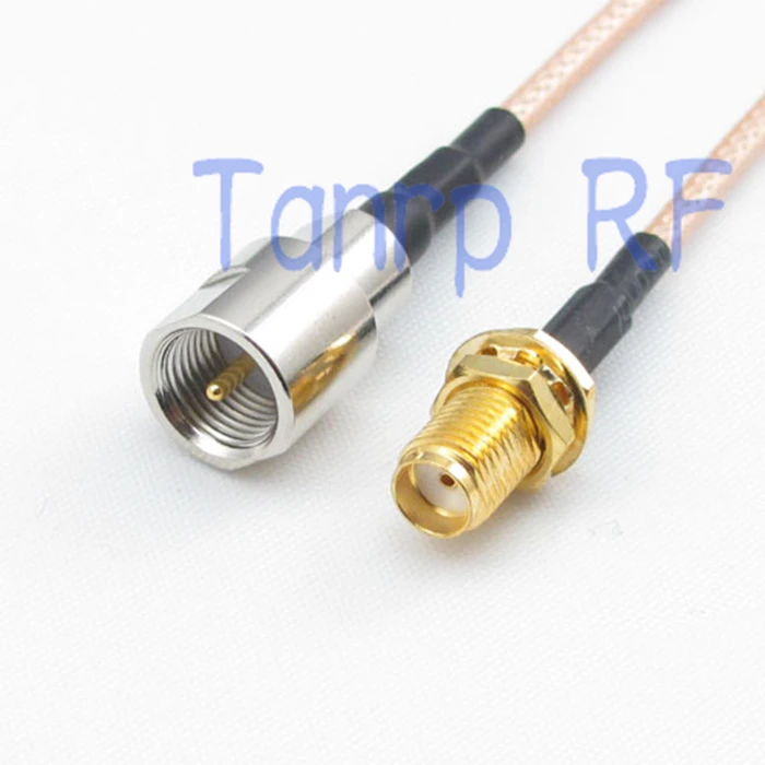 

10PCS 15CM Pigtail coaxial jumper cable RG316 cord 6inch FME male plug to SMA female jack RF adapter connector