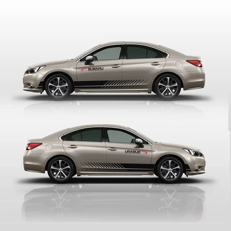 Taiyao автомобильный стильный, для спортивного автомобиля стикер для Subaru Legacy зрение Спорт Mark Levinson автомобильные аксессуары и отличительные знаки авто стикер наклейка - Название цвета: Golden car