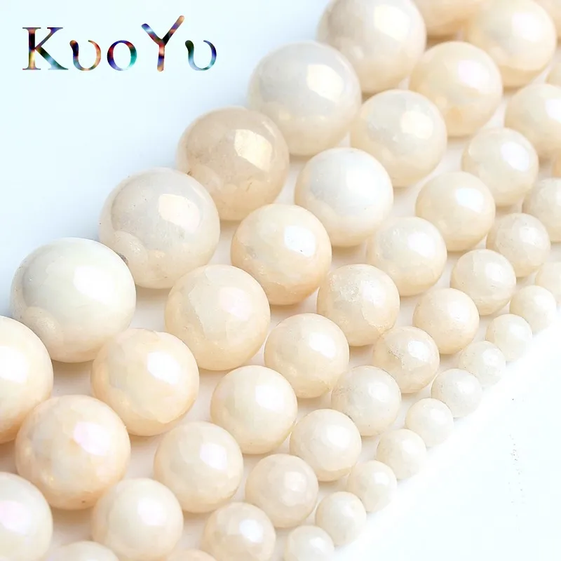 Бусины Из Натурального ангелита светильник желтые бусины 4/6/8/10/12 мм круглые