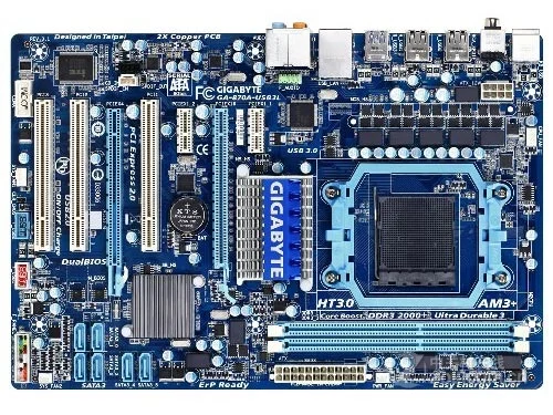 Оригинальная материнская плата для Gigabyte разъем AM3 + DDR3 8 ГБ USB2.0 USB3.0 870A-USB3L
