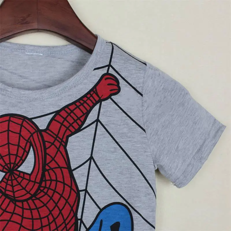 Новинка 2018 футболка для мальчиков хлопковая с короткими рукавами героями