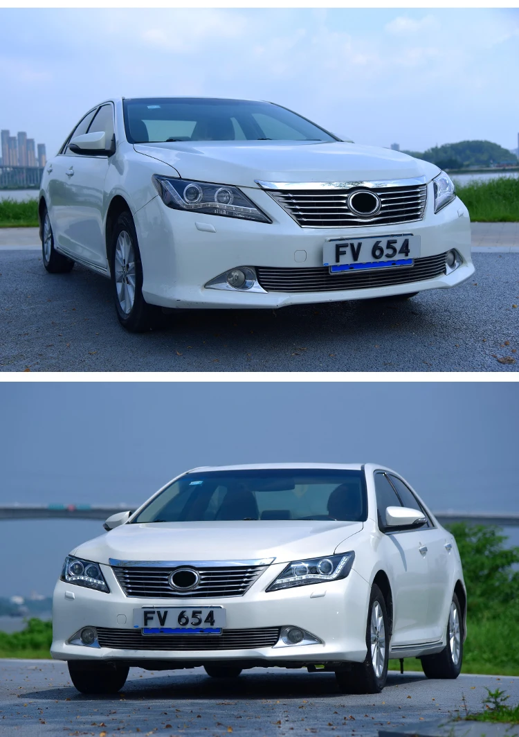 Автомобильный Стайлинг для Toyota Camry фары 2012- светодиодная фара дальнего света Camry LED DRL Объектив Двойной Луч H7 спрятал bi Xenon объектива