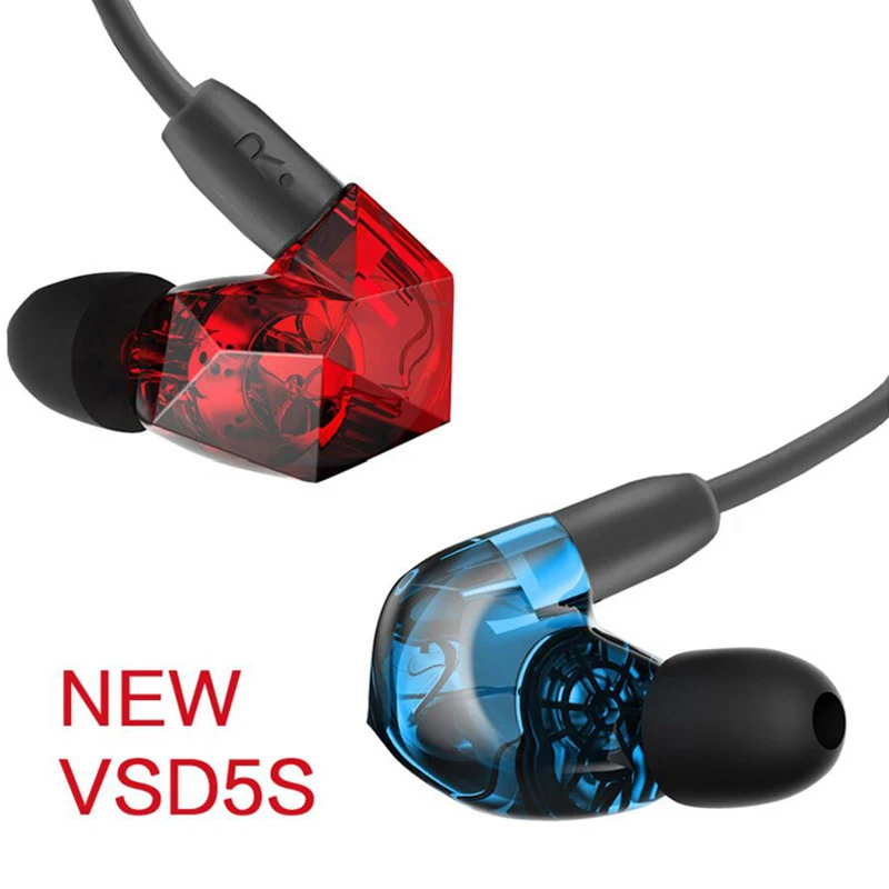 VSONIC Новый VSD5S наушники профессионального Шум-изоляция Hi-Fi качества IEMs Внутренний