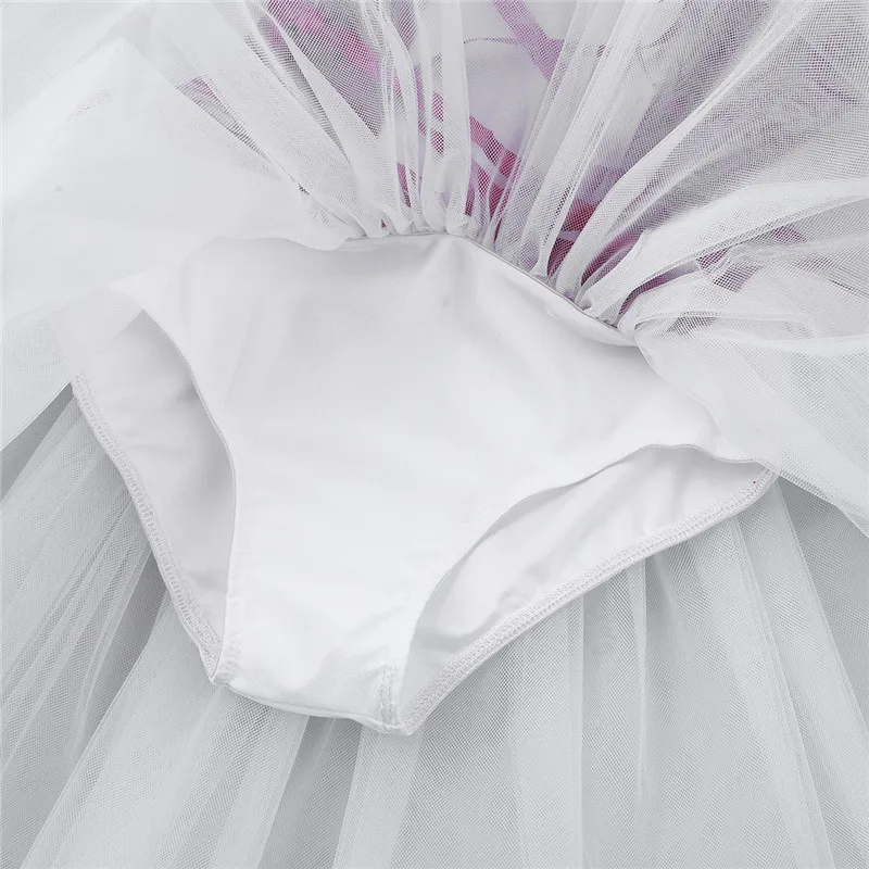 Professional Ballet Velvet Tutu Dress Kids girls Short Bubble Sleeves Lacework Tulle Skating Ballerina Costumes | Детская одежда и