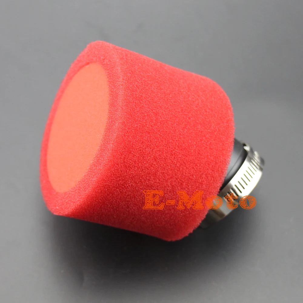 42 мм красный двойной пенопластовый Pod воздушный фильтр угловой фитинг для