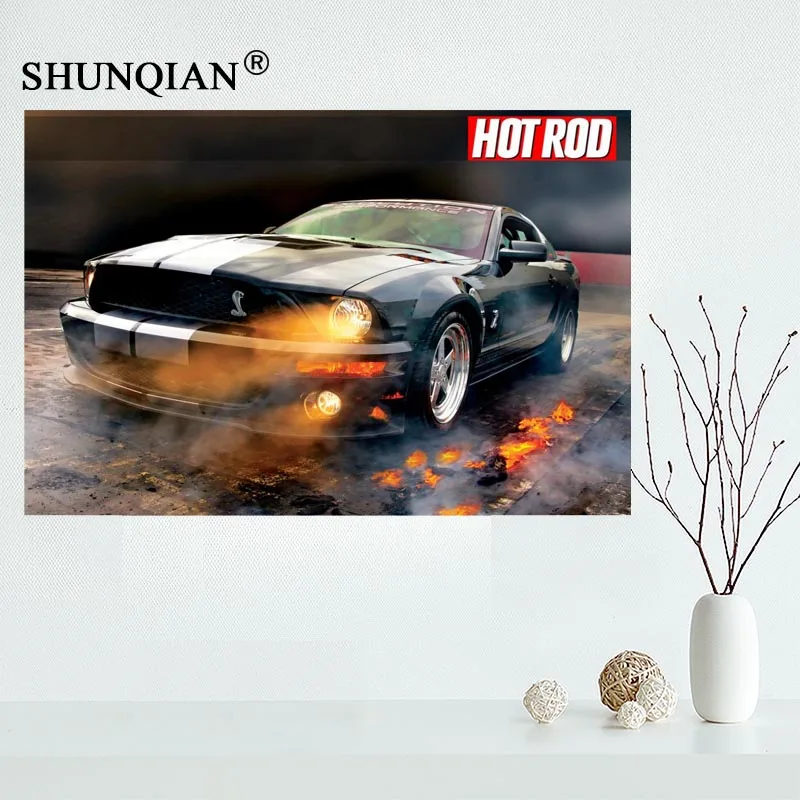 P0482 пользовательские DODGE CHALLENGER тюнинг пустыня Авто Холст плакат Большой 40x60 см