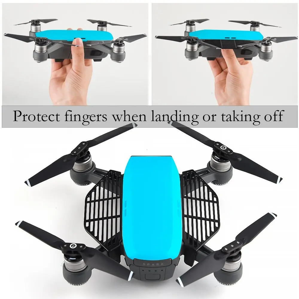 6 комплектов аксессуаров для Dji Spark бленда солнцезащитный козырек шасси карданный