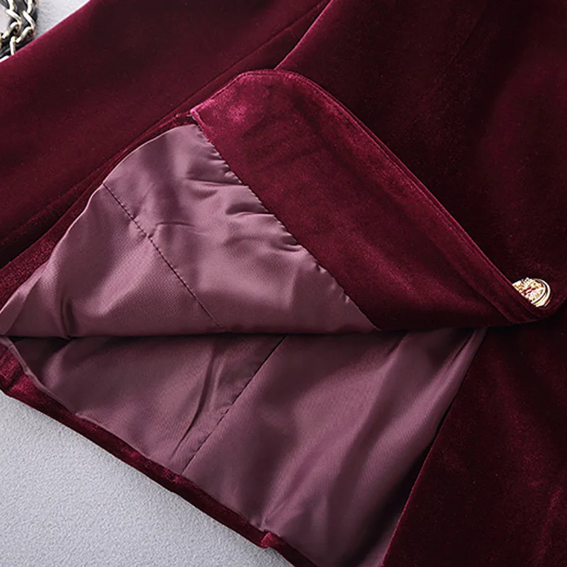 Новый осенний костюм винно Красного цвета со звездами куртка с длинными рукавами