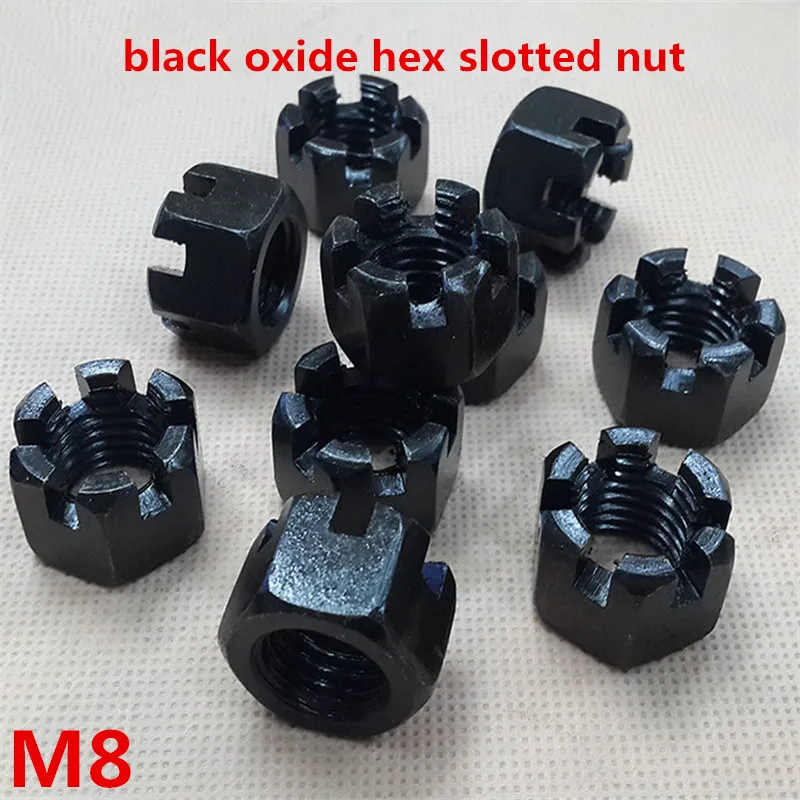 50pcs стальные с черной окисью m8|steel nut|slot nutnut m8 |