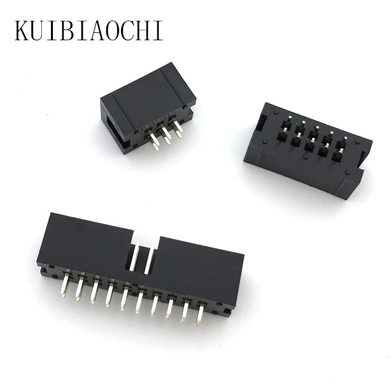 10 шт./лот JTAG ISP гнездо прямой разъем IDC Box коннектор 2 54 мм штекер коробки гнездовой