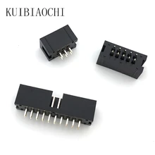 10 шт./лот JTAG ISP гнездо прямой разъем IDC Box коннектор 2 54 мм штекер