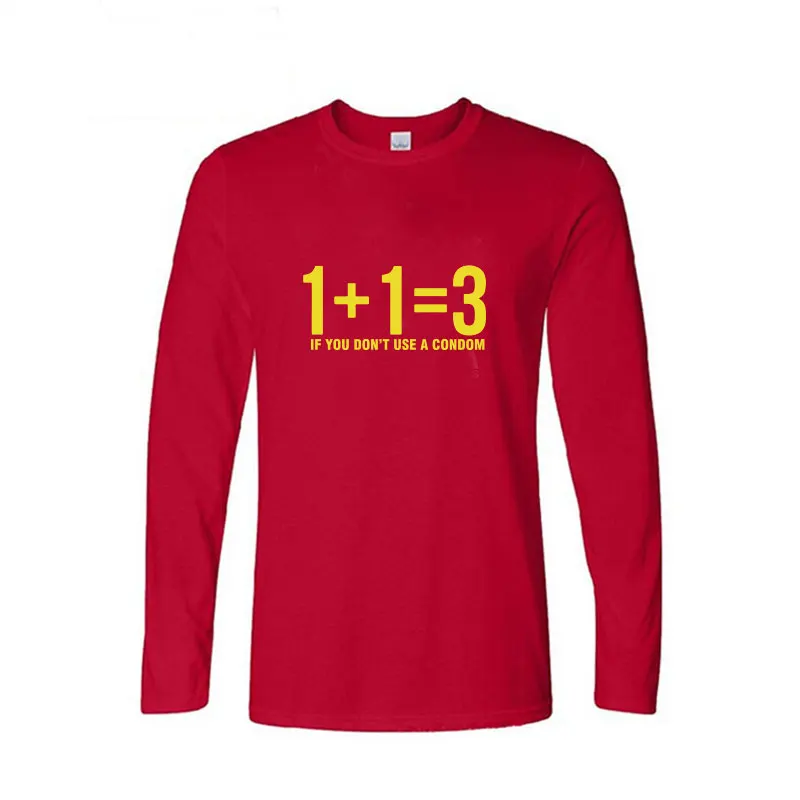 

Fashion Men T Shirt Novelty Mathematical Formula Printed T-Shirt Men's Long Sleeve O-Neck T-Shirts Funny Math Streetwear