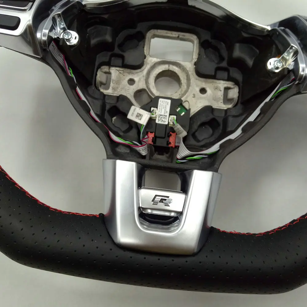 Красный кожа рук сшиты с отверстием в фортепиано краски многофункциональное