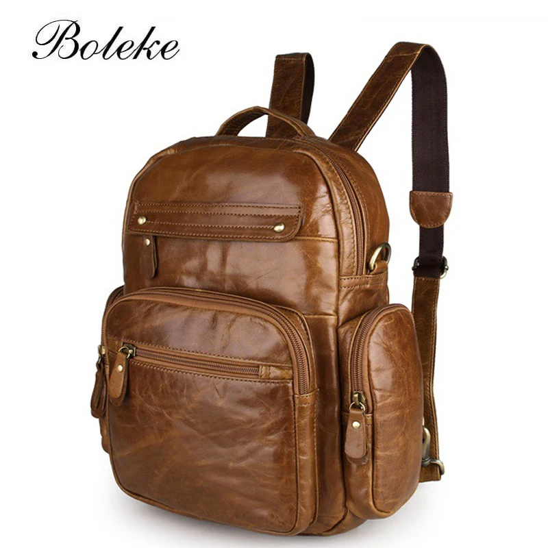 Многофункциональный женский рюкзак из натуральной воловьей кожи кожаный