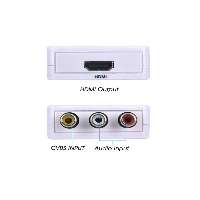 Оригинальный HD 1080P HDMI/AV/RCA CVBS L/R адаптер Mini HDMI2AV видео конвертер коробка поддержка