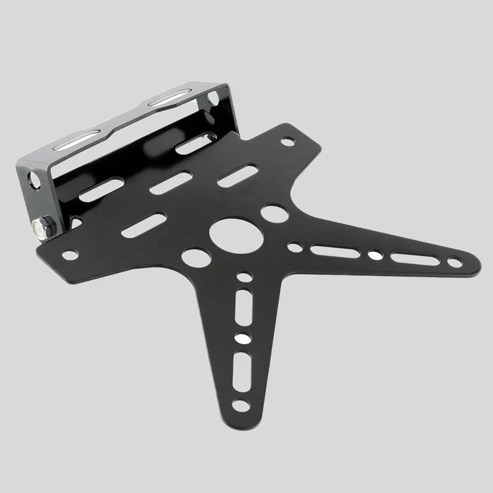 Black Adjustable Custom Motorcycle Motor Motorbike Fender Eliminator Sport License Plate Bracket Metal Steel Dirt Bike Atv | Автомобили и