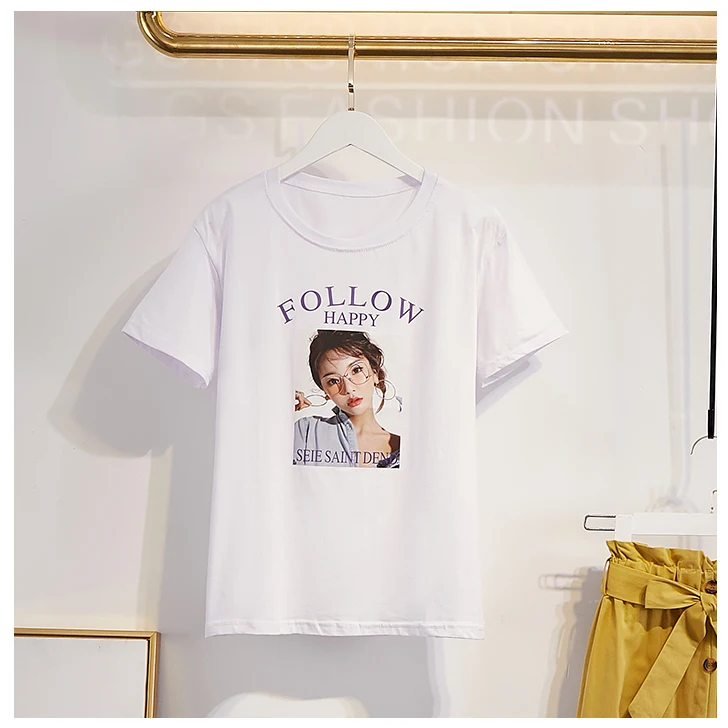 Комплект летней модной одежды для женщин комплект из двух частей: футболка с