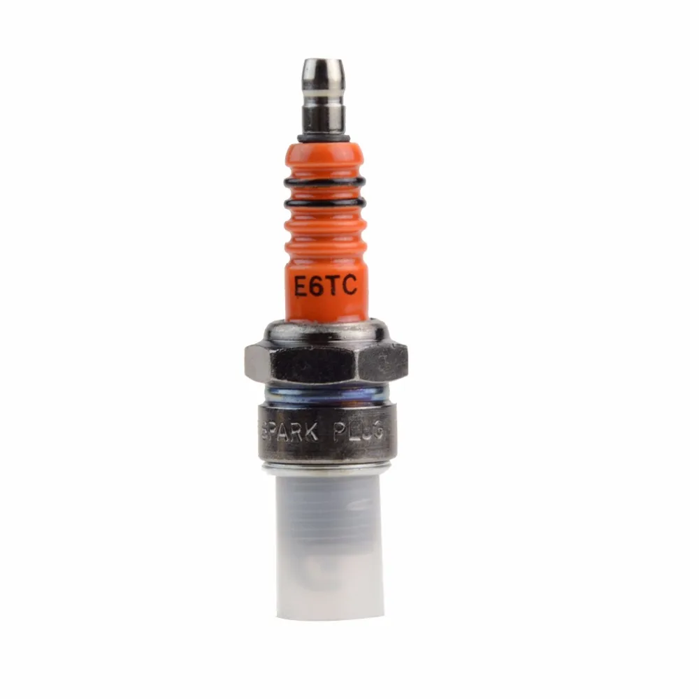 GOOFIT новая свеча зажигания E6TC для 50cc 70cc 90cc 110cc ATV 150 мопед H058 030|spark plug moped|e6tc spark plugatv