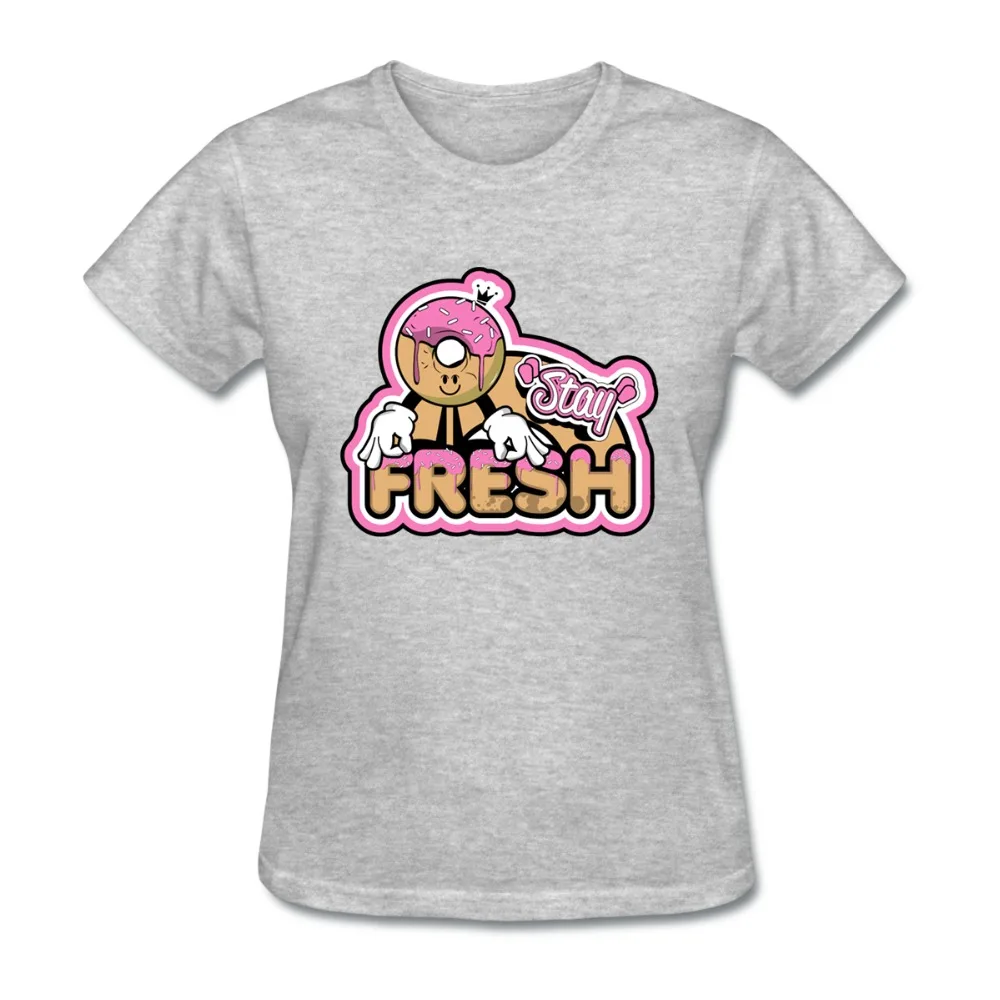 Футболка с надписью STAY FRESH для женщин | Женская одежда