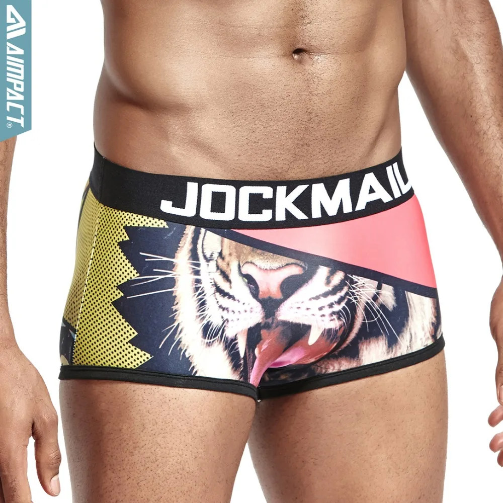 Граффити нижнее белье боксеры шорты для мужчин модный сексуальный принт мужские