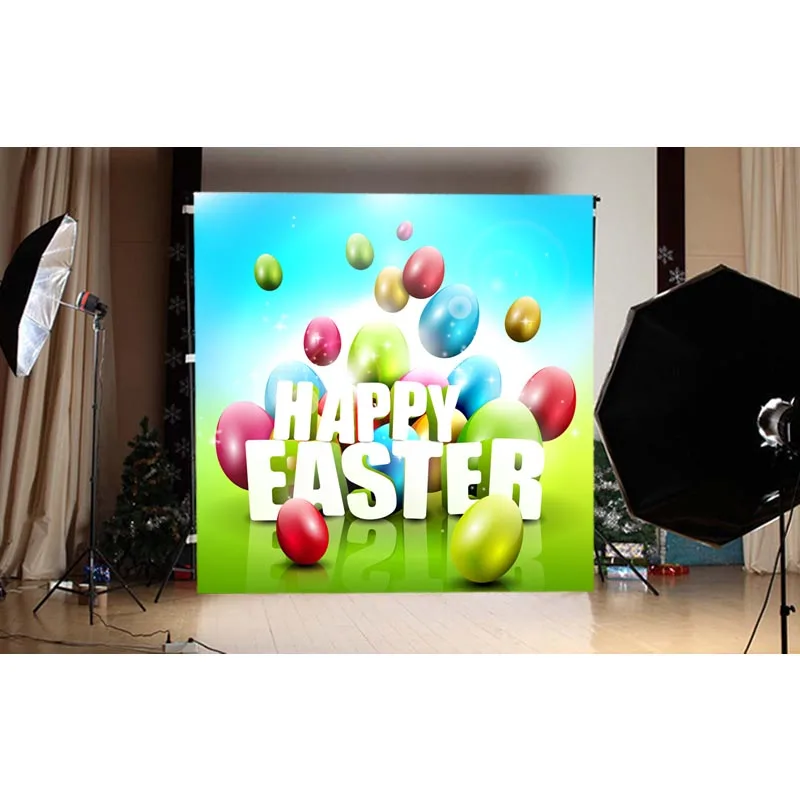 3x5ft Новое поступление весенний счастливый Пасхальный фон для фотосъемки зеленый