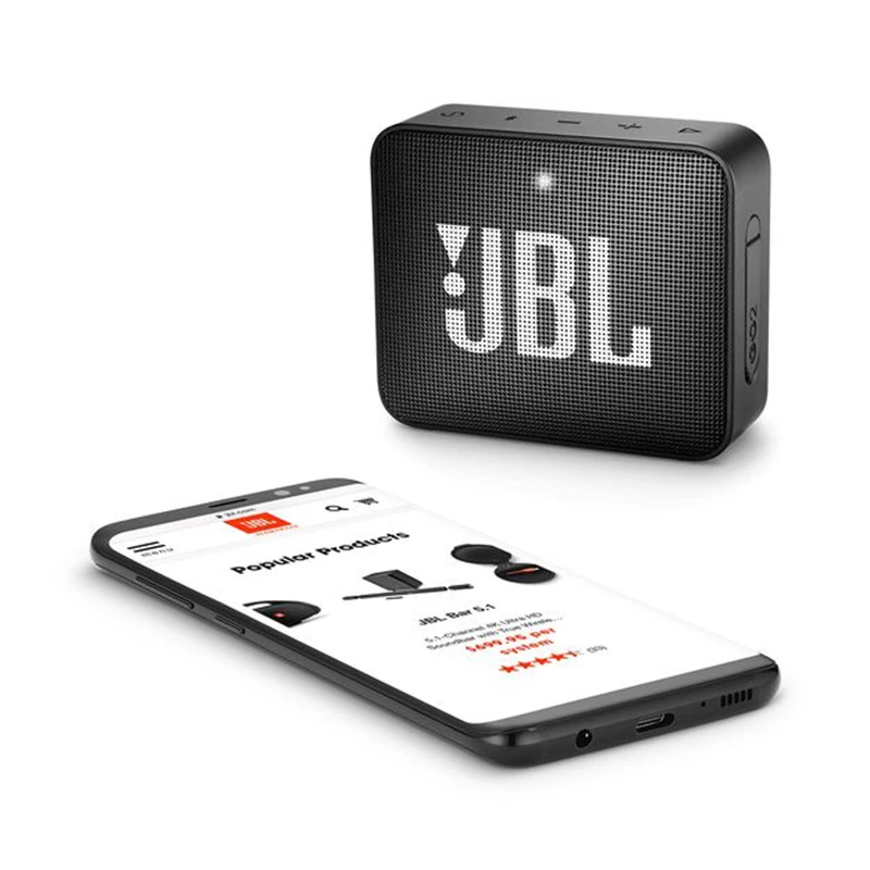 JBL GO 2 музыкальный Bluetooth динамик IPX7 водонепроницаемый аудио сабвуфер Портативный