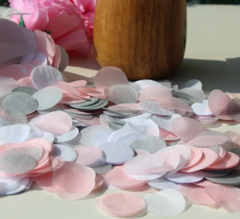 Румяна розовые серые серебристые белые для свадьбы вечеринки гостей с конфетти