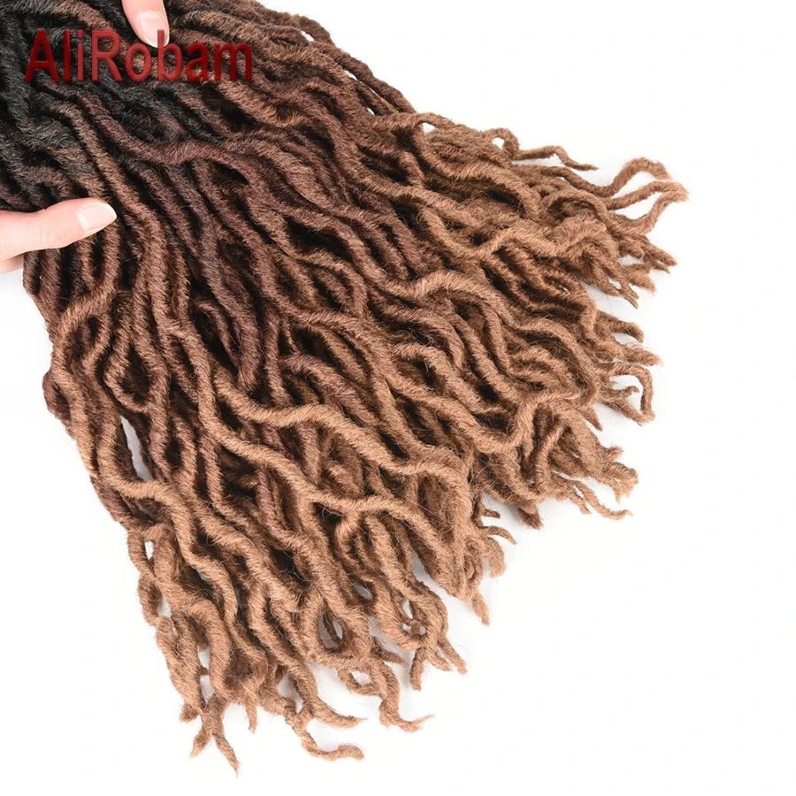 AliRobam Goddess Faux locs кудряшки Омбре черный коричневый блонд косы синтетические