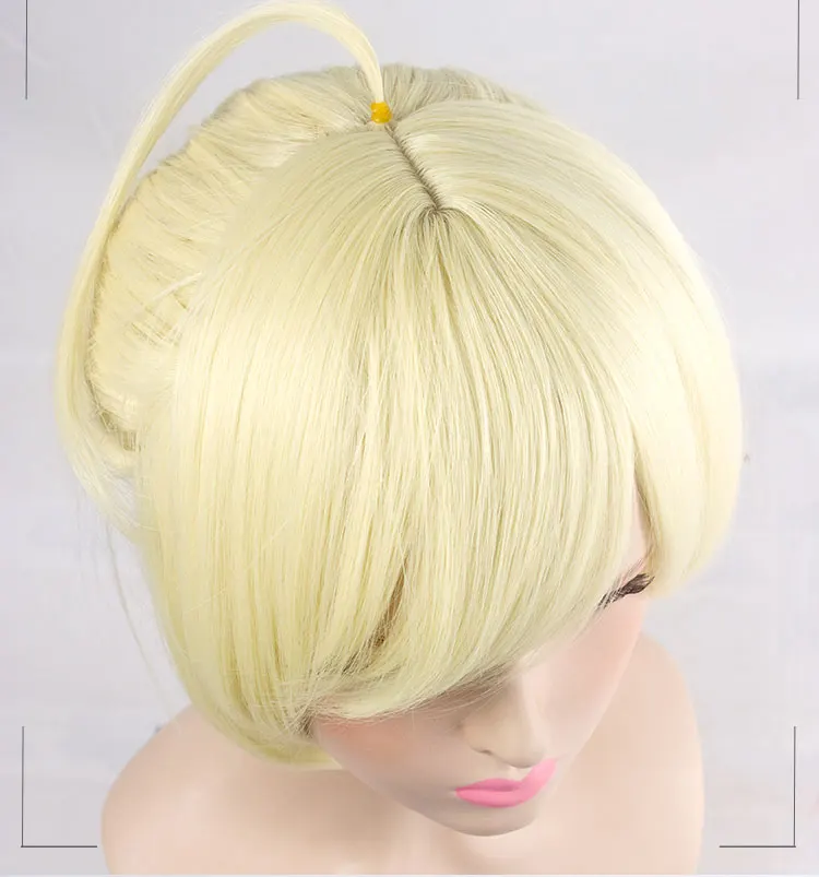 HSIU, новинка, высокое качество, Saber Arturia Pendragon, косплей, парик Fate Costume Play, парики, костюмы на Хэллоуин, волосы