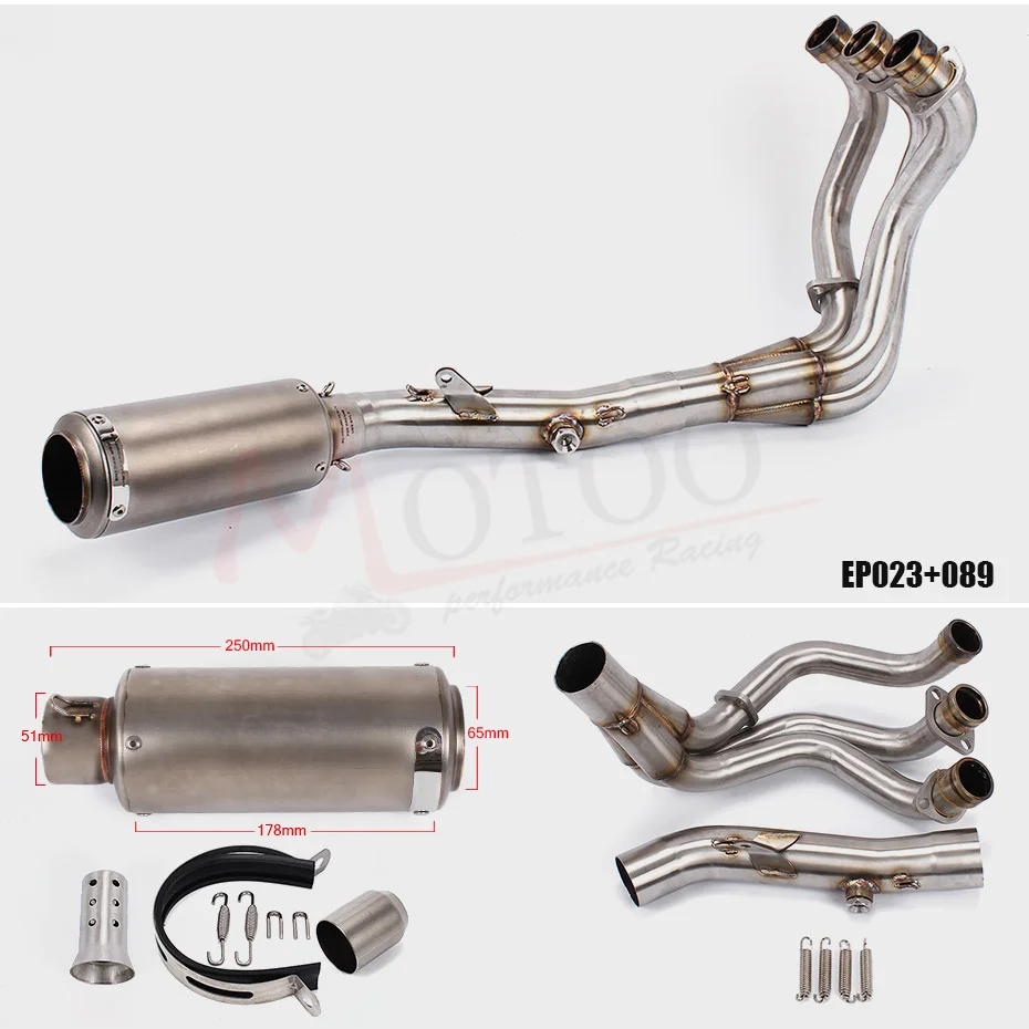 Моту Мотоцикл углеродного волокна Выхлопной системы глушитель Конец трубы