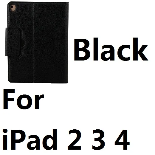 For iPad 234 Black Магнитный съемный кожаный чехол-подставка с клавиатурой Bluetooth для iPad Mini 12345 iPad 9,7 Pro 10,5 11 Air 10,5 iPad 10,2 - Цвет: For iPad 234 Black