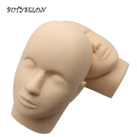 rubber practice training head eyelash extension cosmetology mannequin doll face head for eyelashes makeup practice model