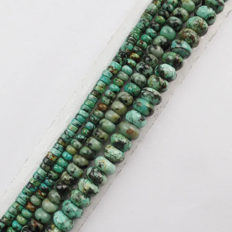 (Бесплатная Доставка) 1 Strand Красивая Африка Бирюзовый Rondelle/Heishi Spacer Свободные