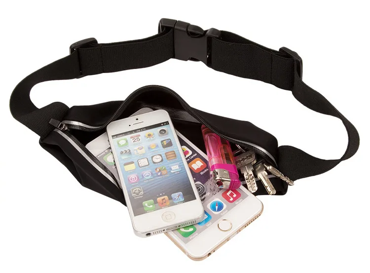 Спортивная поясная сумка рюкзак Водонепроницаемый ремень Регулируемый телефона
