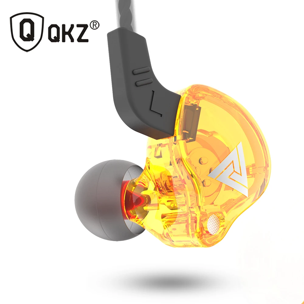 QKZ AK6 наушники для телефона Xiaomi с микрофоном iPhone вкладыши стерео гоночная