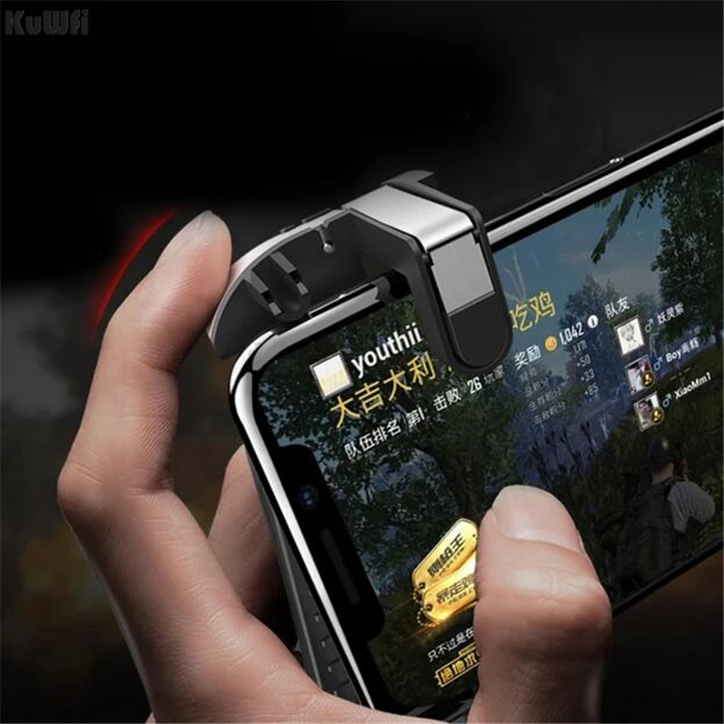 KuWFi мобильный игровой контроллер геймпад триггер Aim Кнопка L1R1 джойстик для шутеров для IPhone Android телефон для игры PUBG