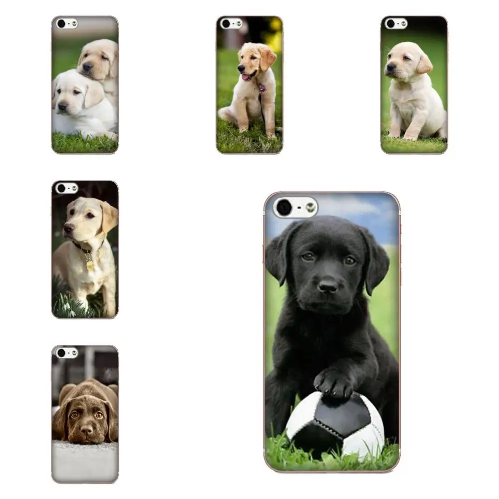 Мягкий чехол для телефона из ТПУ с изображением щенков Лабрадора Xiaomi Redmi Note 2 3 3S 4 4A