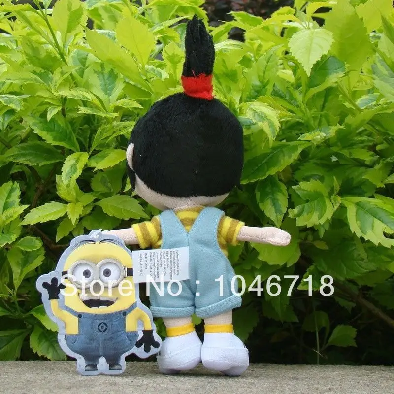 2 Pcs Despicable Me Plush Toy Dave 9&quot &amp Orphan Girl Agnes 7&quot Stuffed Animal Doll | Игрушки и хобби