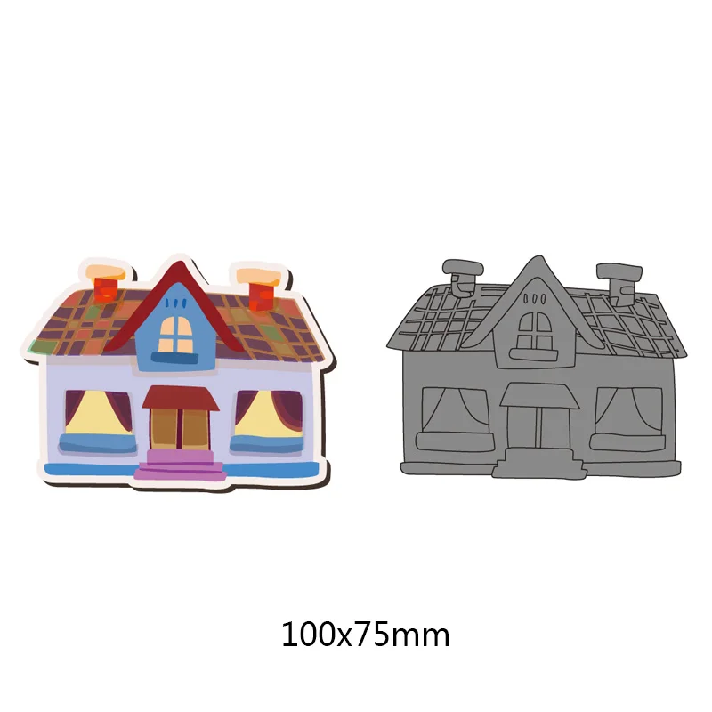 Building House Metal Steel Cutting Dies for DIY Scrapbook Album Creative Card Embossing Paper Craft Architecture Stamps New | Дом и сад