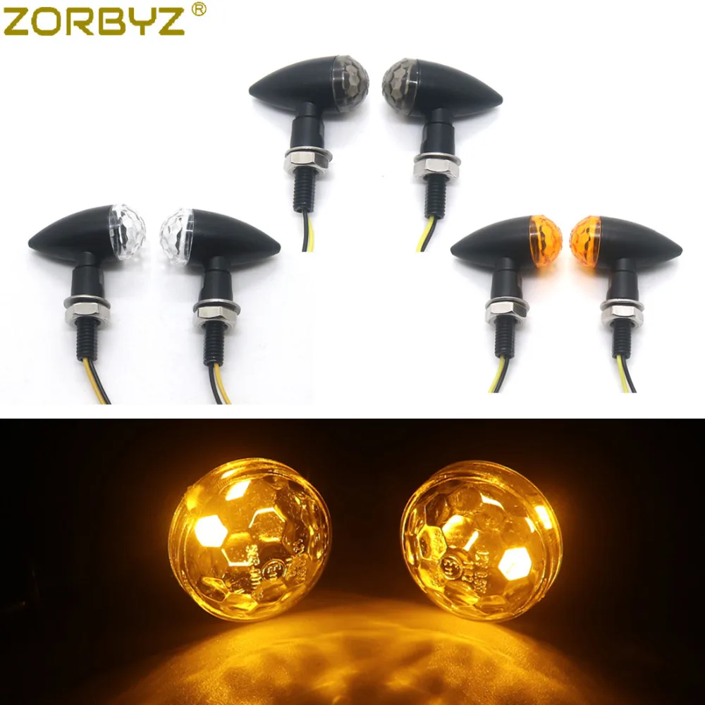 ZORBYZ мотоцикл металлический черный светодиодный мини пуля сферические линзы