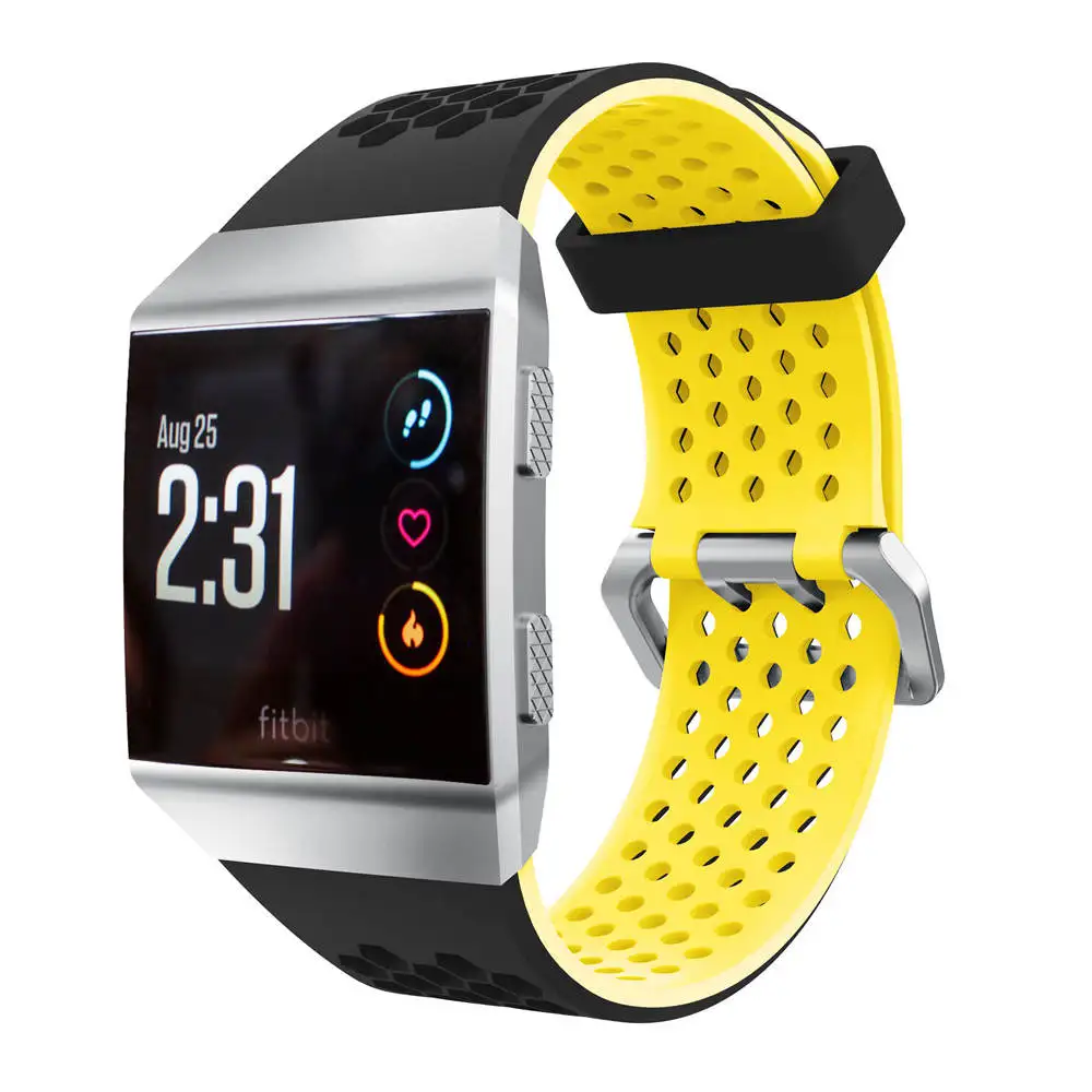 Силиконовые спортивные часы браслет светильник вес вентиляция для Fitbit ионные
