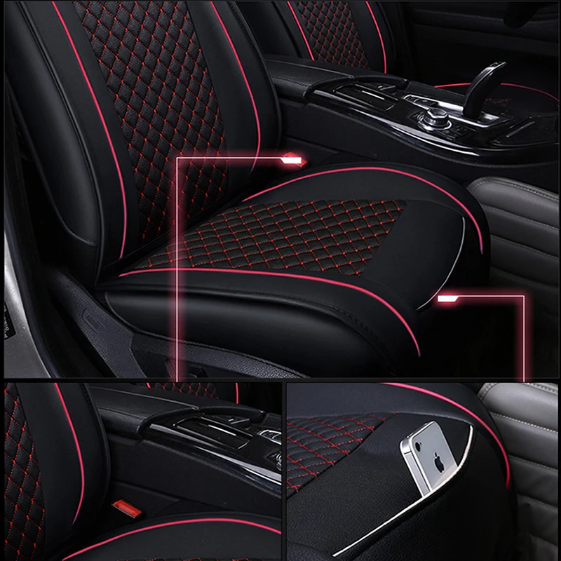 Flash mat Универсальный кожаные чехлы для сидений автомобиля honda accord 2003-2007 2018 civic crv jazz