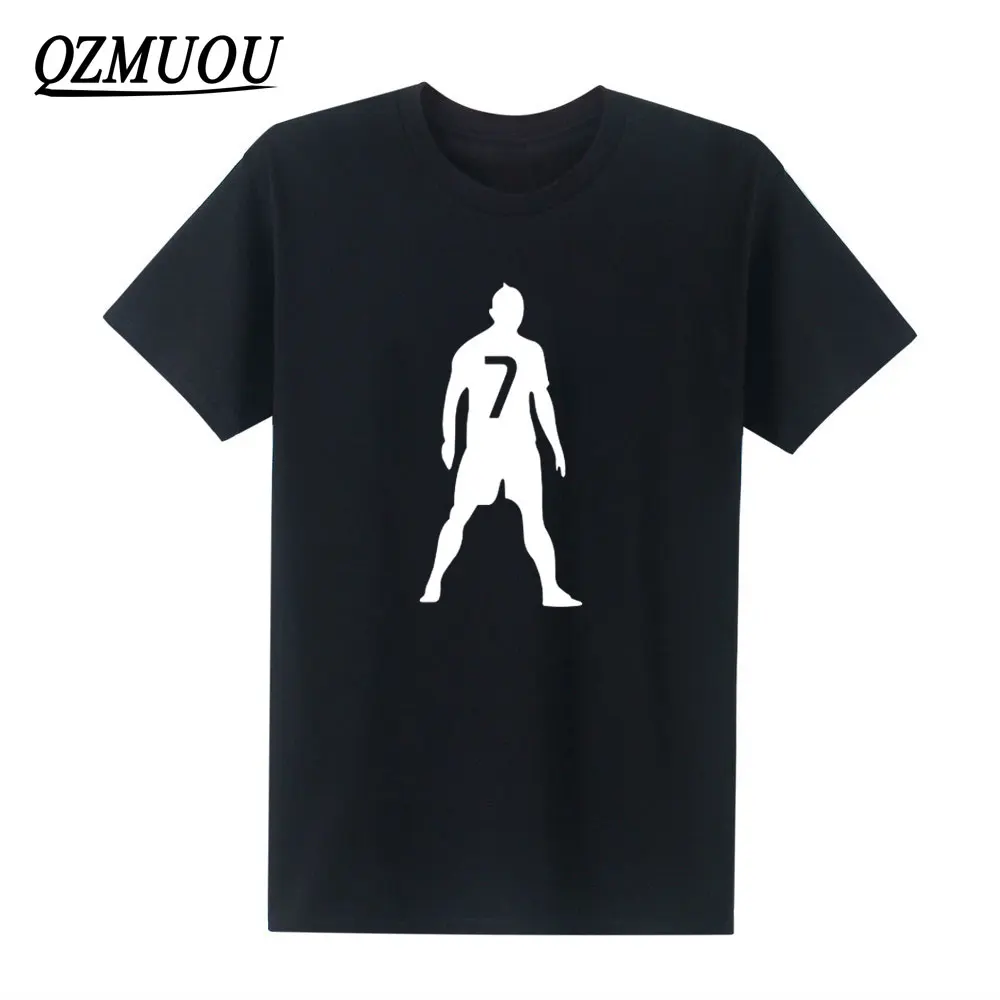 Новинка 2020 модные футболки с принтом Криштиану Роналду 7 рубашки удлиненные