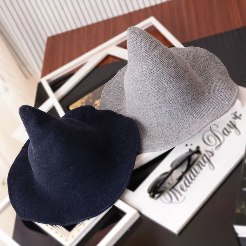 Шерстяная шляпа ведьмы шерстяные аксессуары Женская Мужская Панама женская