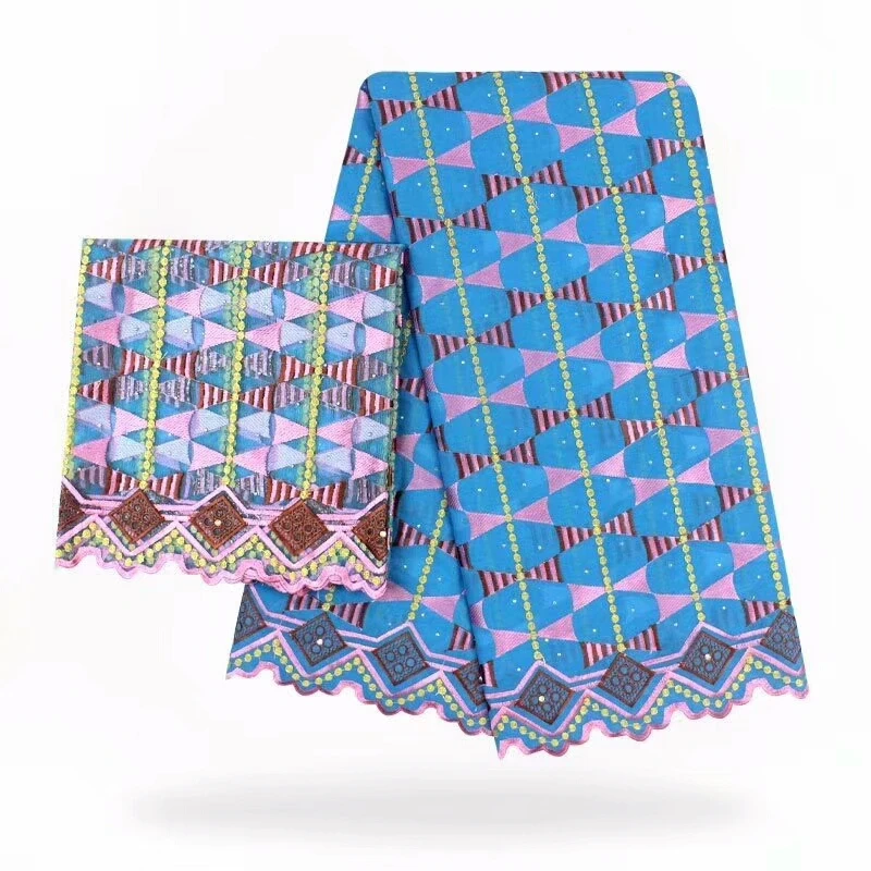 7 ярдов кружевная ткань с камнями хлопчатобумажная вуаль кружева 2 французская