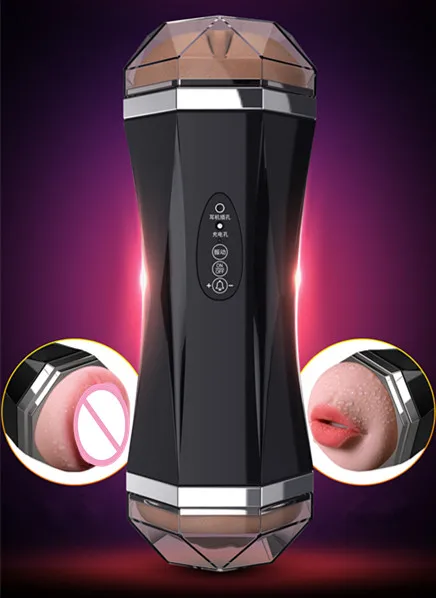 Мастурбатор с двумя головками секс-игрушки для мужчин силиконовая вагина