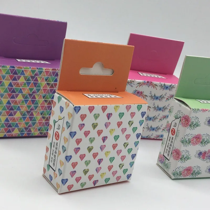 7 м x 2 см DIY клейкая васи лента, красивый цветок бриллиантовые наклейки милый Скрапбукинг маскирующая лента