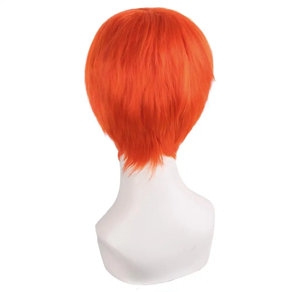 1B/30HL MapofBeauty 1" короткие кудрявые волосы синтетические парики 20 цветов черный желтый белый коричневый блондин многоцветные косплей парик термостойкий - Цвет: 1B/30HL
