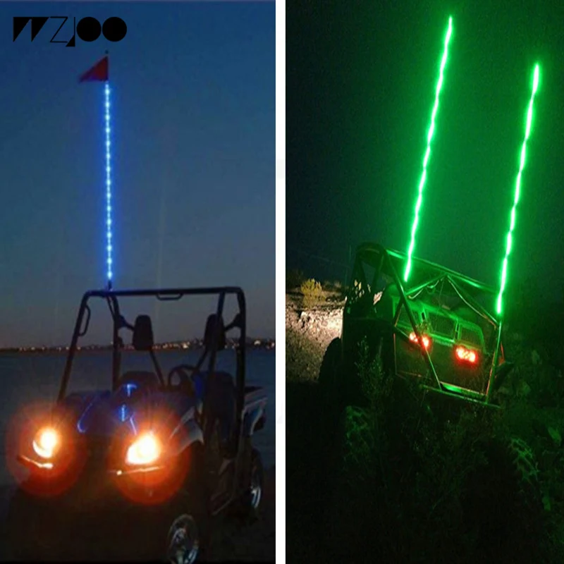 Whip Light 5ft светодиодное освещение Полюс безопасности антенна кнут огни для песка Дюна Багги UTV ATV грузовик для jeep для песка рельсы